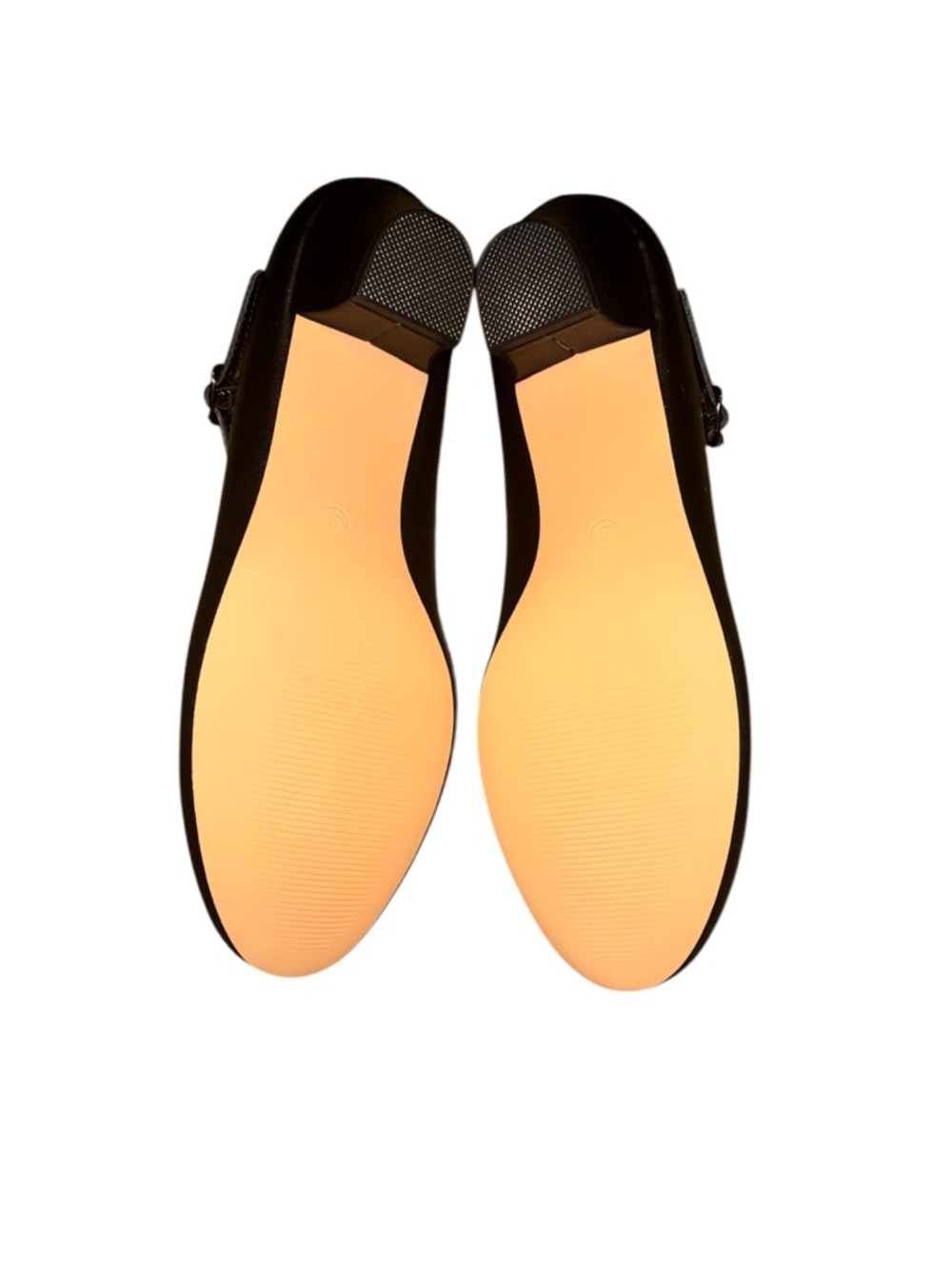 Stelle 1.5 Black Mary Jane Flats with Strap Size 9W - Picture 5 of 5